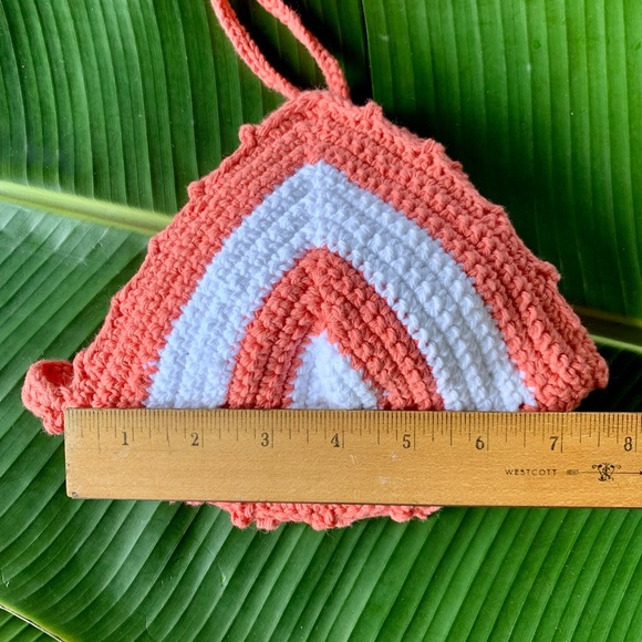 Boho-Chic Organic Cotton Crochet Bikini Top - Picture 4 of 6